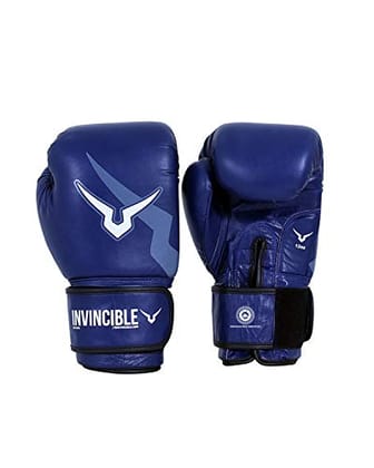 Invincible Extreme Competition Boxing Gloves Approved by IABF-Blue / 8 OZ / Boxing Federation of India