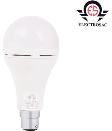 ELECTROSAC 9W Emergency Light Ac Dc Rechargeable Inverter LED Bulb Automatic White - Pack of 1