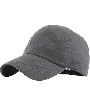 Infispace Pack of 1 Cotton Men's Cap ( Grey )