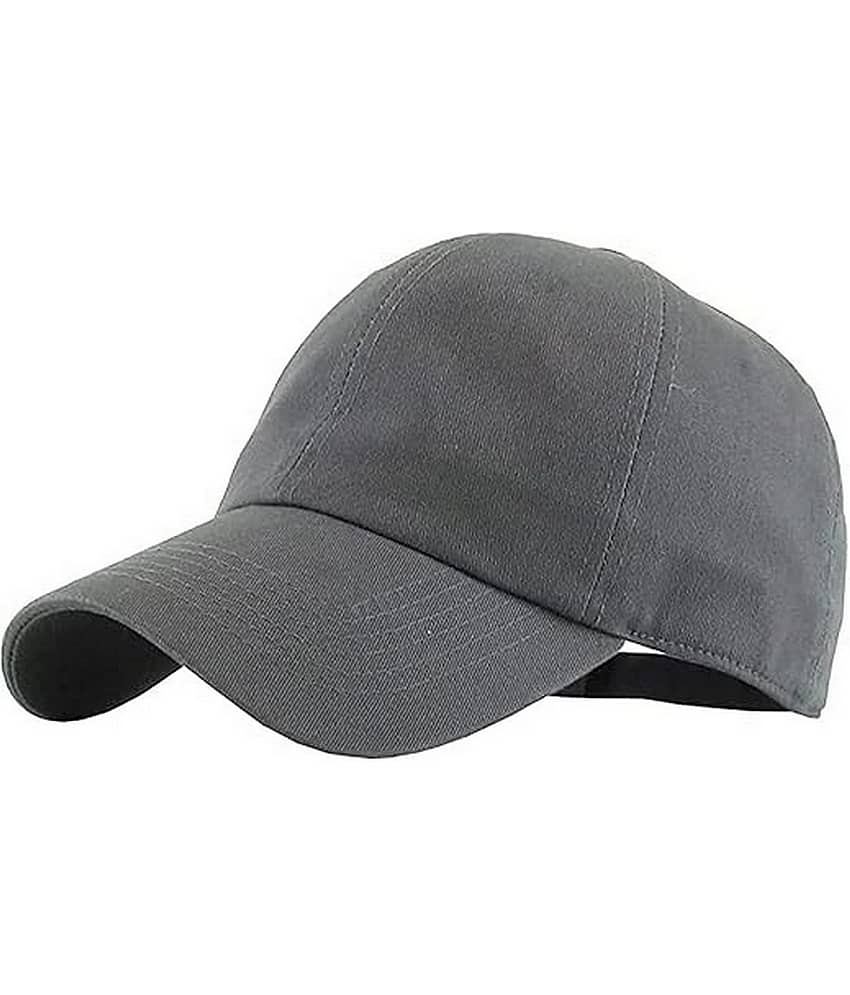 Infispace Pack of 1 Cotton Men's Cap ( Grey )