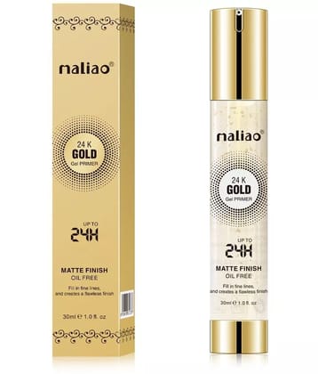 Maliao 24K Gold Gel Matte Finish Oil-Free Primer - Flawless Base for Lasting Beauty