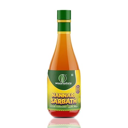 WAYANADANS Nannari Sarbath – Sarasaparilla Syrup (675 ml) | Kerala Sarbath | Pure and Natural coolant |100% Natural & Refreshing Herbal Drink
