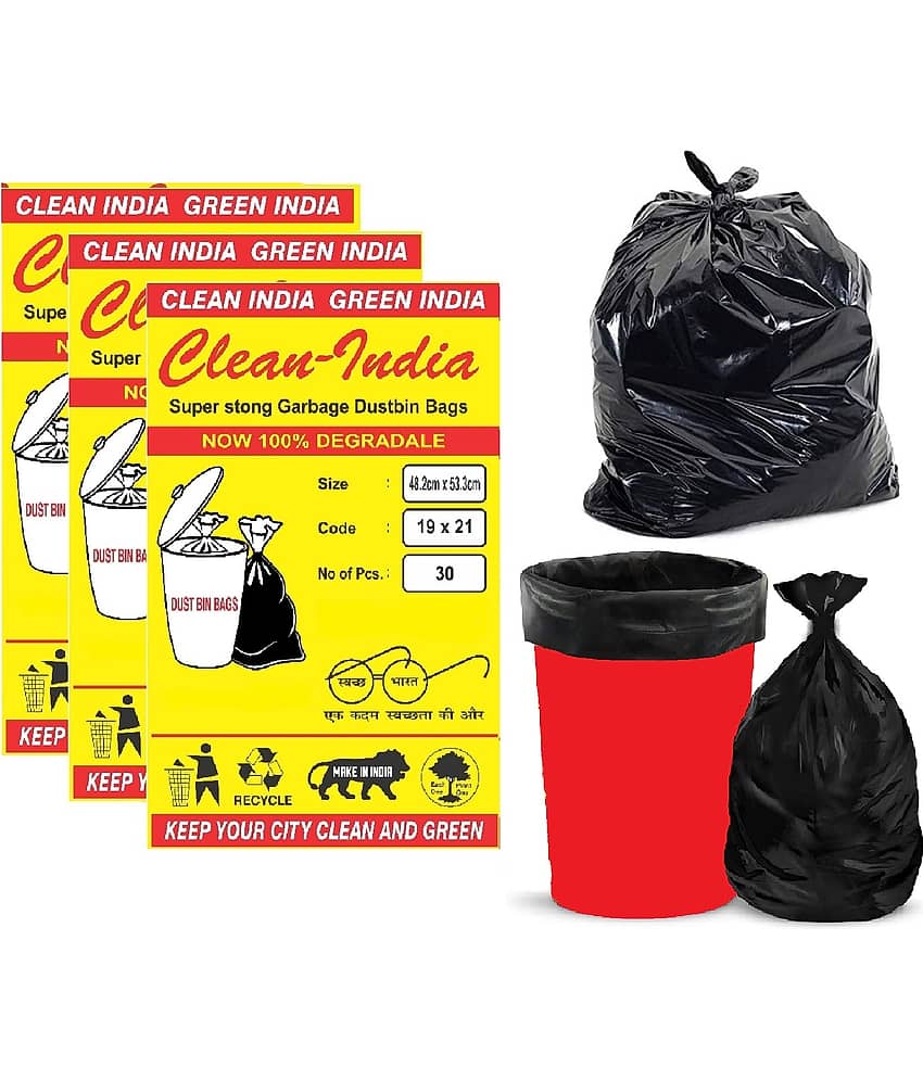 Garbage Bags Medium Black - 90 Pcs Super Strong And premium Quality