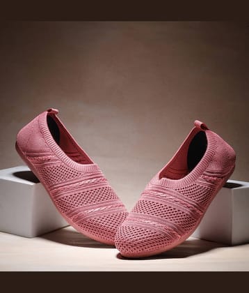 ASIAN ZERI-02 SPL Peach Women's Slip On