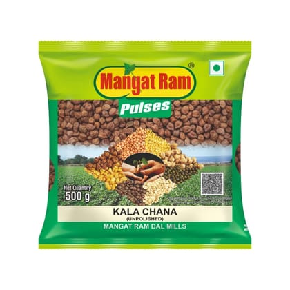 Mangat Ram Unpolished Kala Chana/Brown Chana 500gm