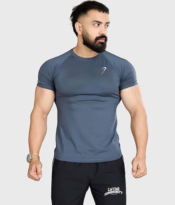 Fuaark White Polyester Slim Fit Men's Compression T-Shirt ( Pack of 1 )