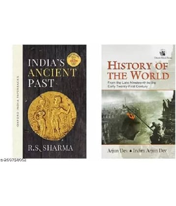 Combo Of HISTORY OF THE WORLD + India's Ancient Past | By R.S Sharma (English)