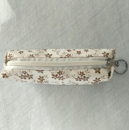 Aimani PU Leather Pencil & Cosmetic Pouch � Waterproof Zipper Case for Girls, School, Office, Travel & Makeup (Floral 18cm)