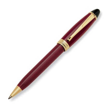 Aurora Ipsilon Resin Bordeaux with Gold Trims Ballpoint Pen