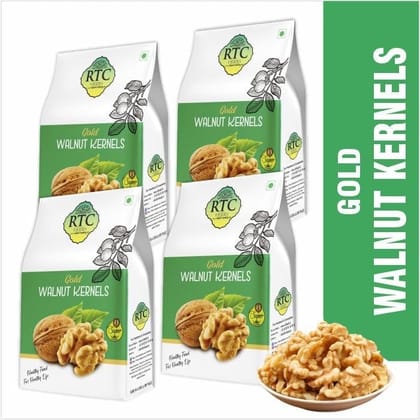 RTC FOODS |Walnut Kernels Gold Without Shell Rich Source of Iron and Protein | Omega 3 Food | RIch in Antioxidants | Delicious and Healthy | Akhrot | Dry Fruits