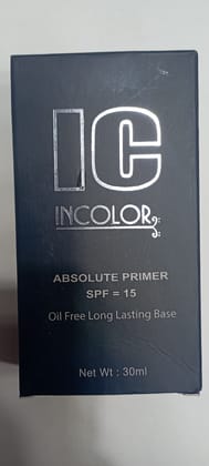 Ic incolor absolute primer spf 15 oil free long lasting base 30ml