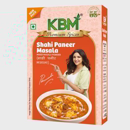 KBM Premium Spices Shahi Paneer Masala, 100 gm Carton