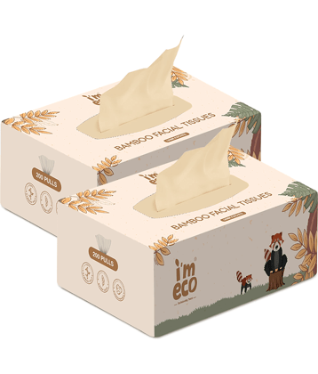 IMECO Facial Tissue Dry Wipes ( 400 Pcs ) Pack of 2