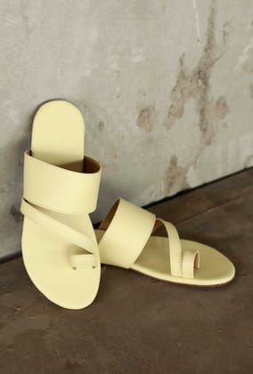 White Cream Cruelty Free Leather Sliders-38