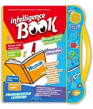 JELLIFY Musical Learning Study Book with Numbers Letters and more Education Toy for Kids  (Multicolor)