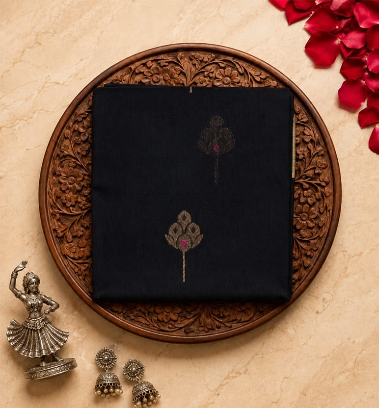 Handloom Chanderi Silk By Cotton Saree