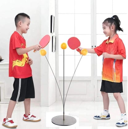 Chocozone Indoor Table Tennis Trainer for Adults Teenagers Kids Sports Toys for 4 5 6 8 Years Old Toys for Kids (Wooden)