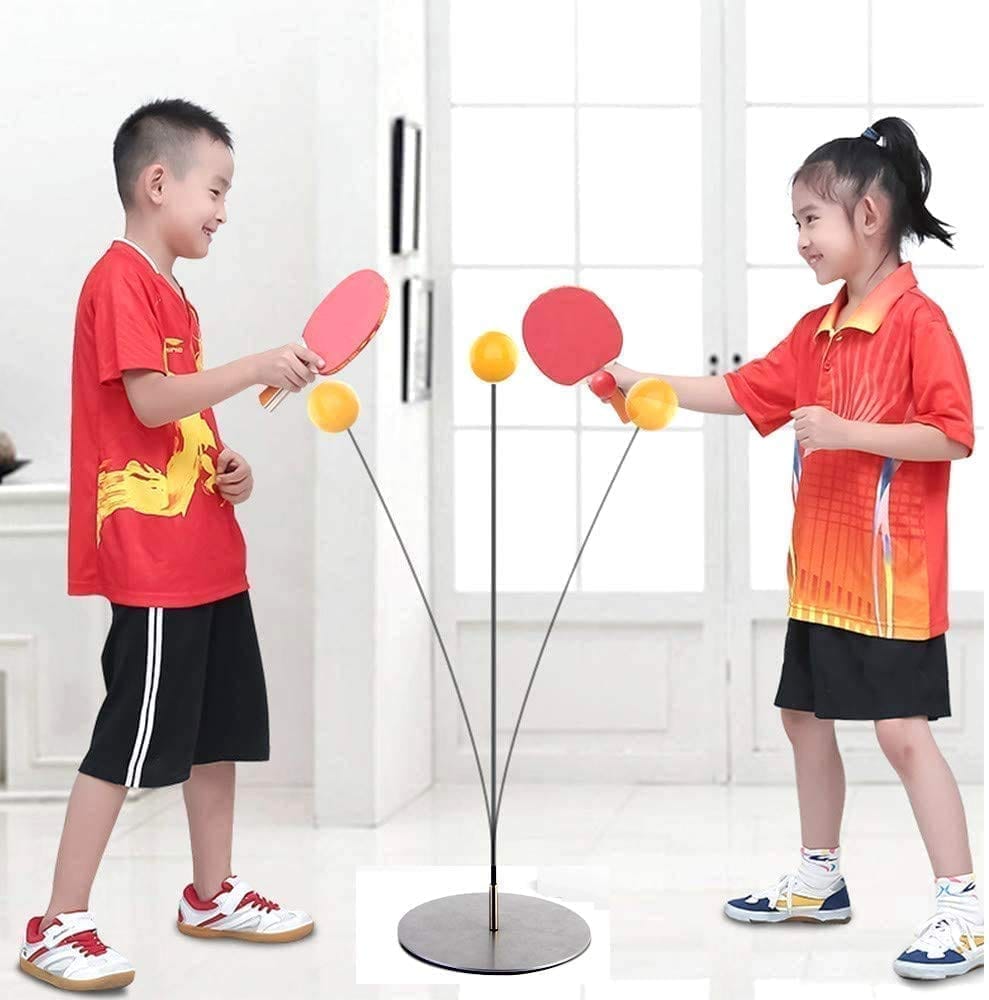 Chocozone Indoor Table Tennis Trainer for Adults Teenagers Kids Sports Toys for 4 5 6 8 Years Old Toys for Kids (Wooden)