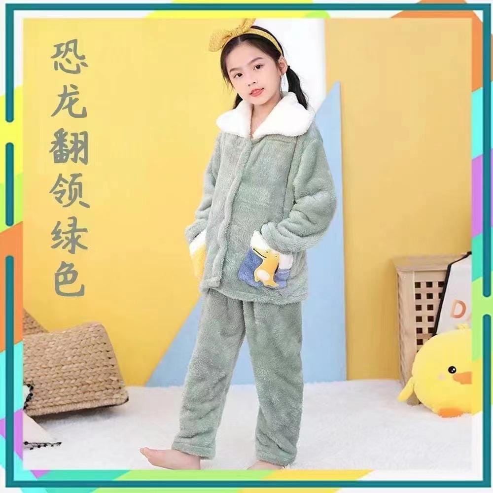 Kids Imported Dress For Boys and Girls (Light green)-4-5 years