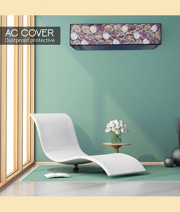 CASA FURNISHING Single Polyester Blend Multi AC Cover for 1.5 Ton Split AC