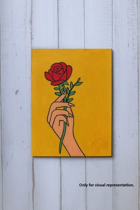 Dbeautify's DIY Traditional Painting – Hand Holding Rose