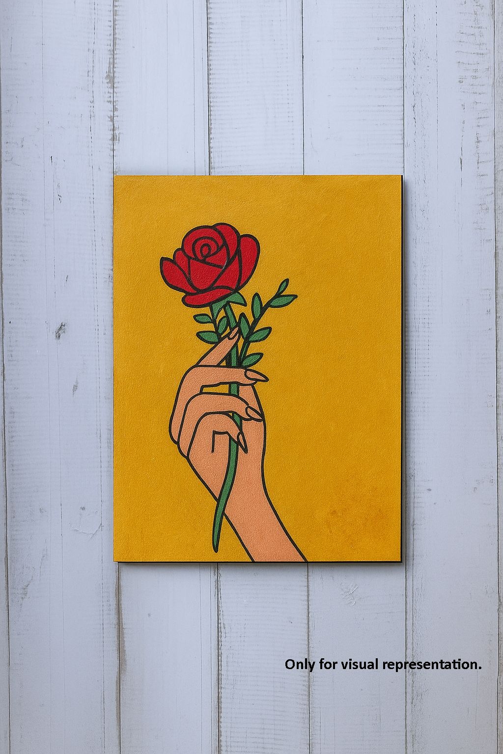 Dbeautify's DIY Traditional Painting – Hand Holding Rose