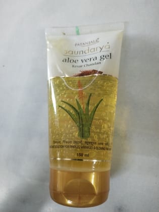 Patanjali saundarya aloe Vera kesar chandan gel 