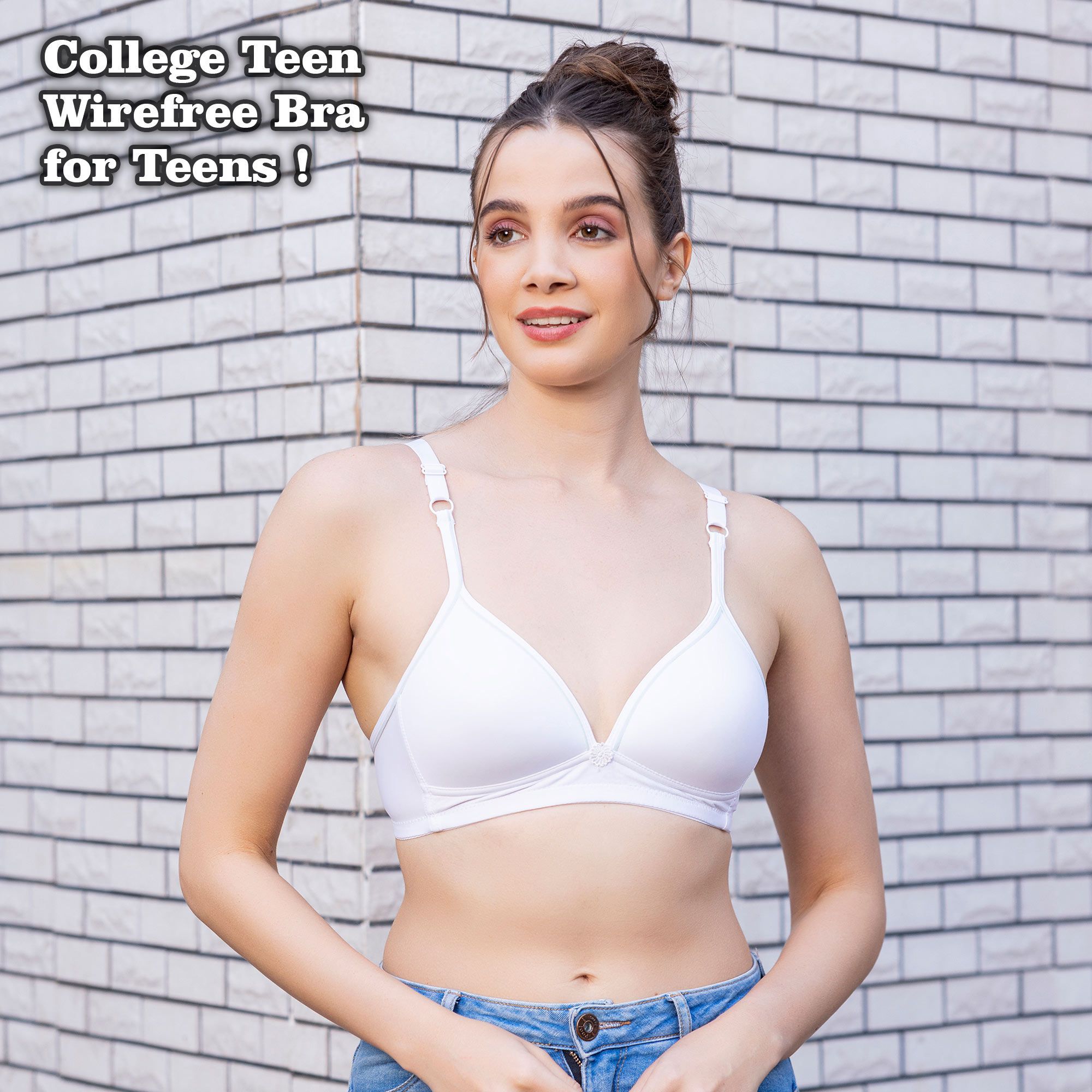 College Teen Padded Tshirt Bra for Students