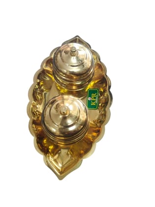 Pure Copper Devi Metals Diya - Traditional Pooja Needs - pack of 2