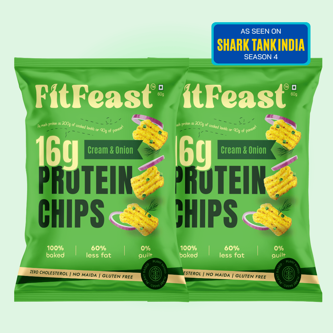 Protein Chips Cream & Onion | As Seen on Shark Tank (Pack of 2)
