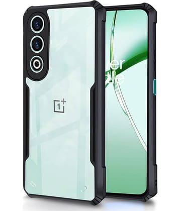 VAKIBO Plain Cases Compatible For Rubber OnePlus Nord CE4 ( Pack of 1 )