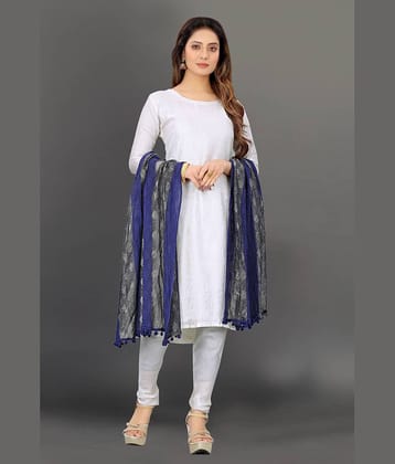 JULEE - Blue Net Women's Dupatta - ( Pack of 1 )