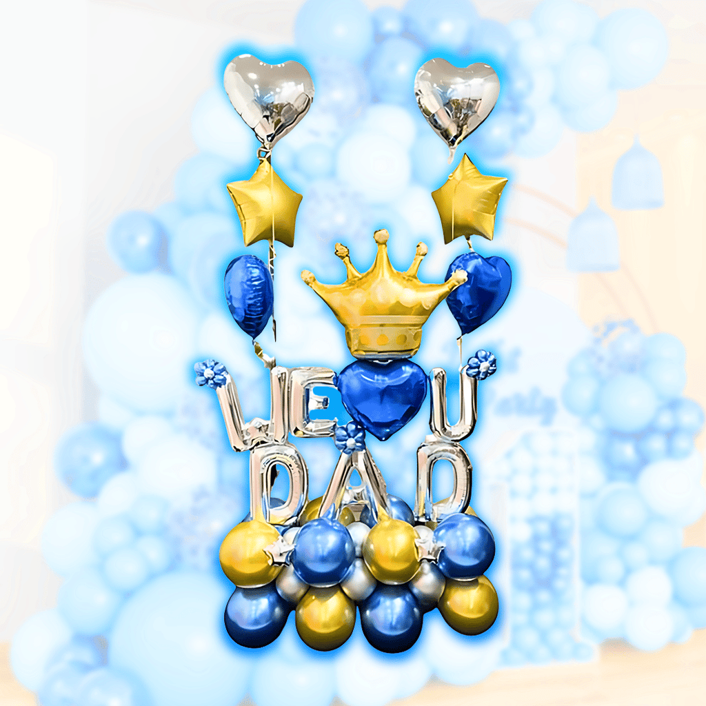 We Love You Dad Balloon Bouquet - Party and Festive Needs | Buy online on ZillyBuy