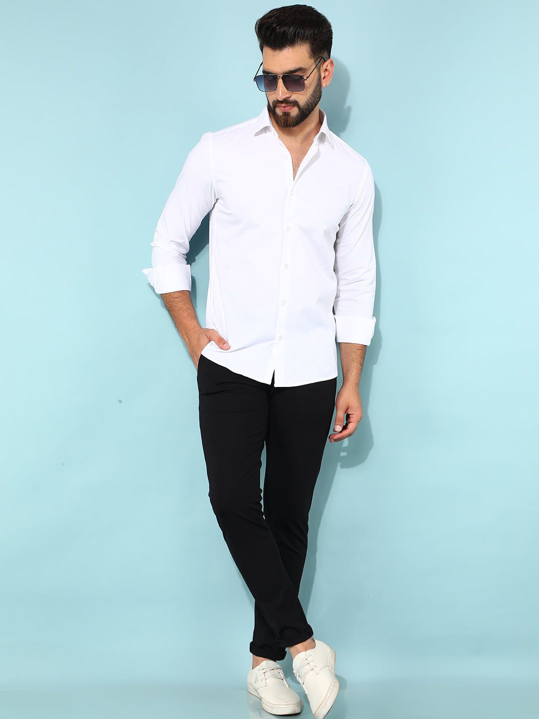 White Shirt-L / White