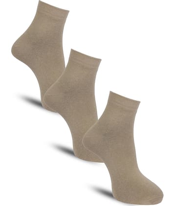 Dollar - Cotton Men's Solid White Ankle Length Socks ( Pack of 3 )