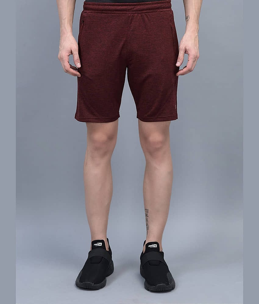 Force NXT - Maroon Cotton Blend Men's Shorts ( Pack of 1 )