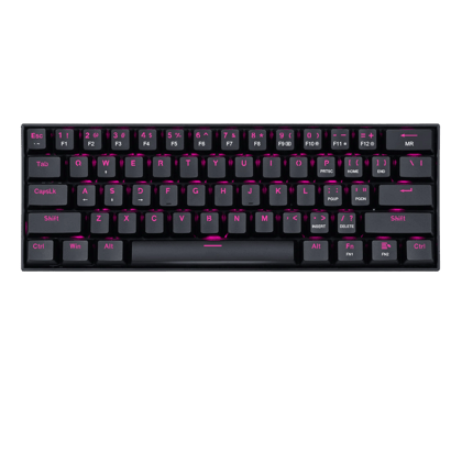 (Refurbished) Redragon Dragon Born K630 - 60% Wired Mechanical Keyboard Pink LED (Brown Switch)