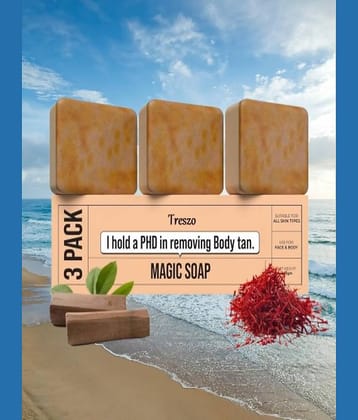 Treszo Beauty Gharr Magic Soap for All Skin Type ( Pack of 3 )