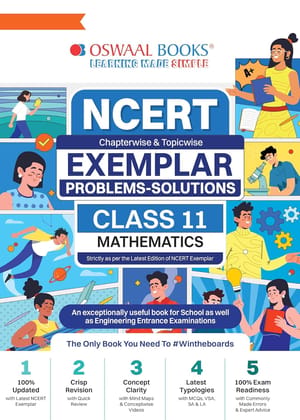 Oswaal NCERT EXEMPLAR (PROBLEM -SOLUTIONS) MATHEMATICS CLASS 11 CBSE BOARD FOR 2026 EXAMS--MATHOSW11 [Paperback] OSWAAL