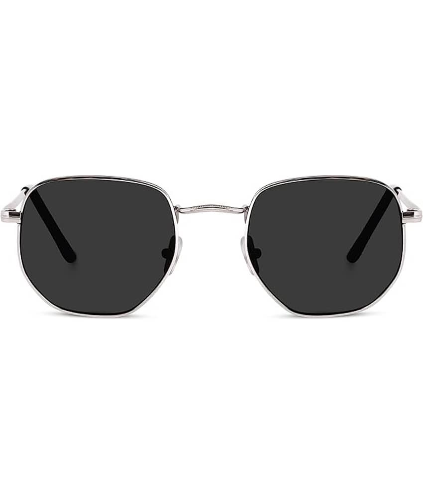 BANDSMITH Silver Oval Sunglasses ( Pack of 1 )