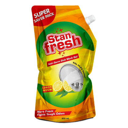 Stanfresh Anti-Germ Dishwash Gel - Lemon Neem 850ml