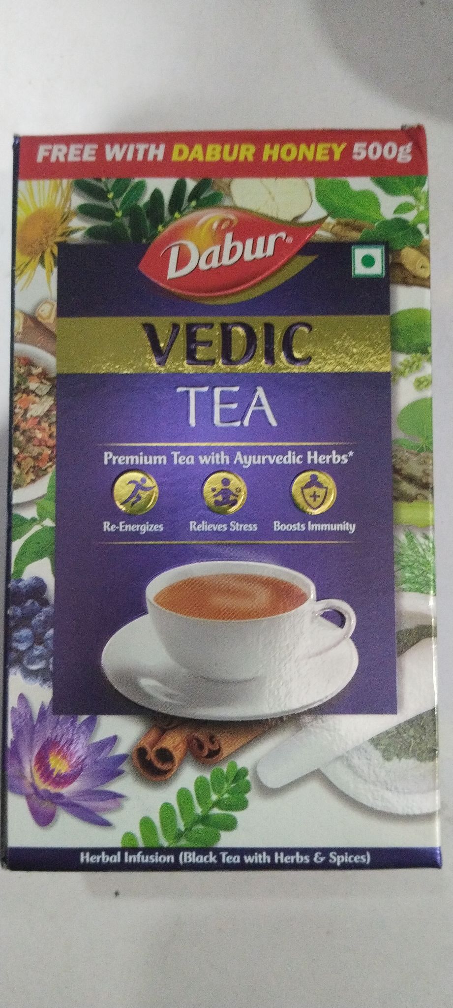 Dabur Vedic Tea Premium tea with ayurvedic herbs 