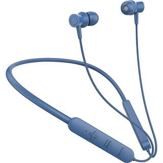 TecSox Tecband Neo 100 Neckband upto 30 hr High Bass Sound HD Mic Blue Bluetooth Headset (Blue, In the Ear)