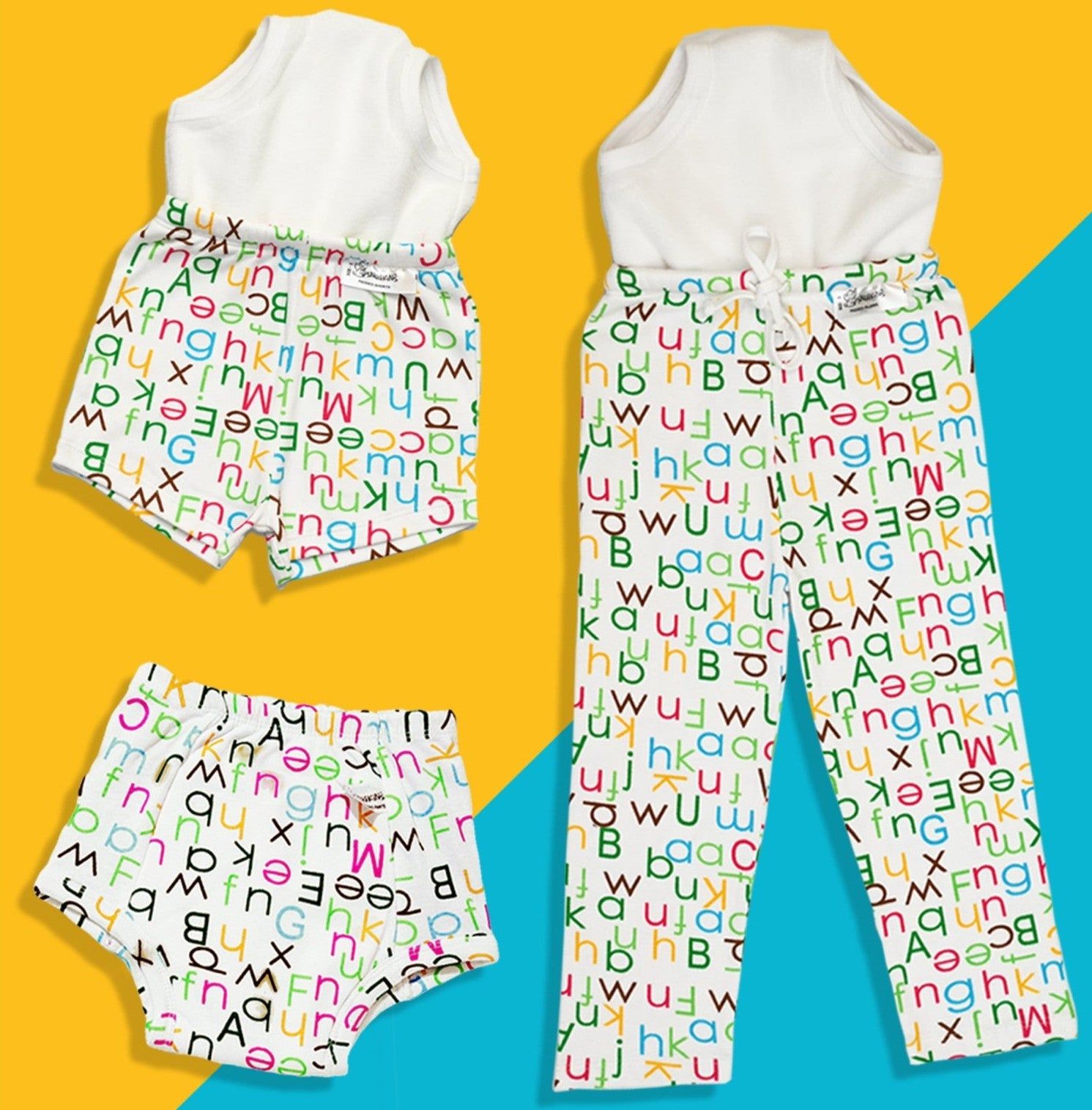 Potty Training Pants, Pajamas & Shorts for Toddlers, Boys and Girls - Kindergarten Tales-Size 1 (1-2 years)