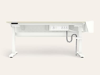 MoveUp - Large Size Adjustable Height Study Table - 1-Year Warranty, Highland Pine