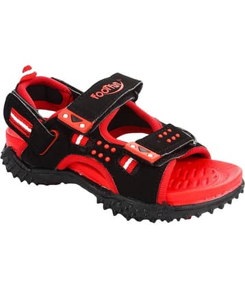 Footfun By Liberty Black Floater Sandals