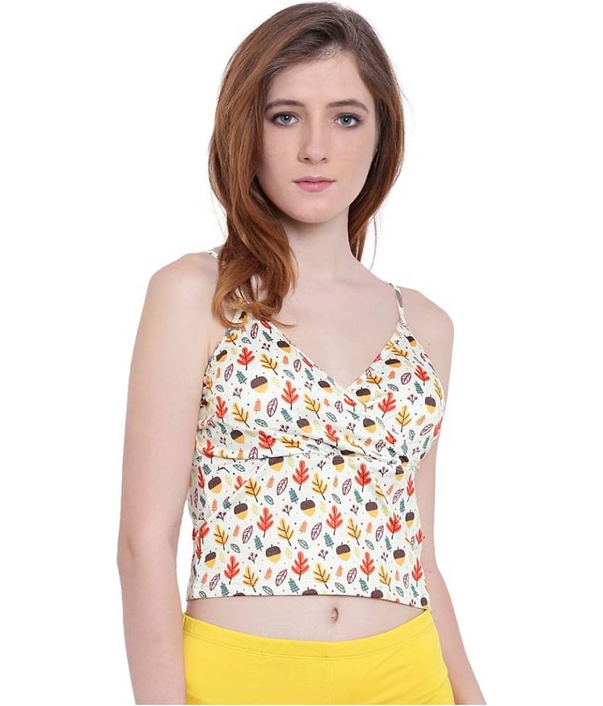 La Intimo Polyester Lightly Padded Women's Cami bra ( Multi Color )