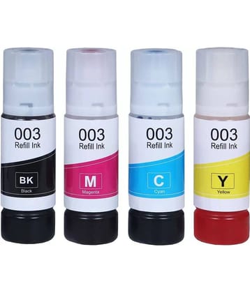 TEQUO L6190 For 003 Multicolor Pack of 4 Cartridge for 003 Ink for E_pson L3110 L3150 L3115 L3116 L3101 L3210 L3215 L3216 L3250 L3151 L3152 L3156