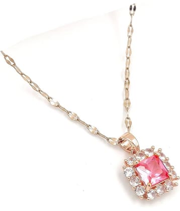 Darshini Designs - Pink Pendant ( Pack of 1 )