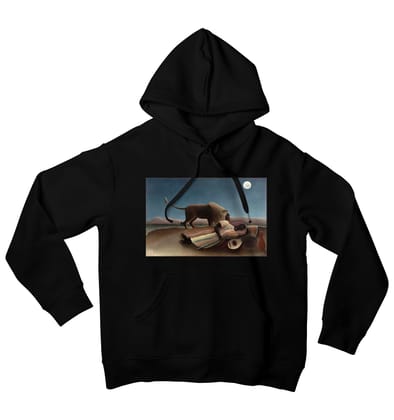 The Sleeping Gypsy Art Hoodie-40 - S / Black